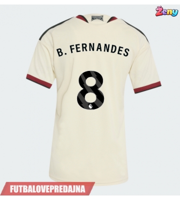 Lacne Ženy Futbalové dres Manchester United Bruno Fernandes #8 2026-27 Krátky Rukáv - Tretina